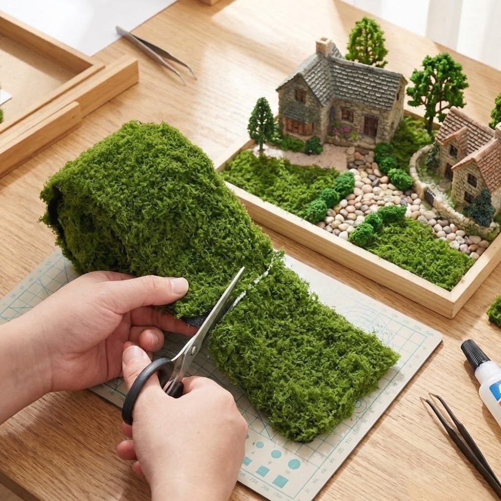 Preserved Moss Sheet - Kunstmatige mosmat, kunstmatige mos tafelloper voor