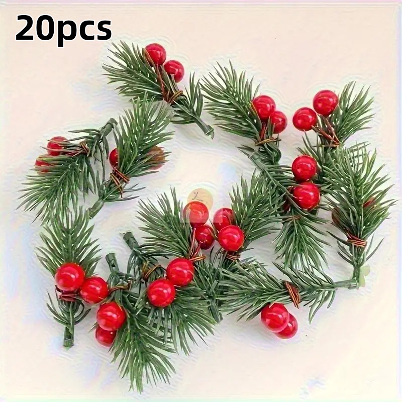 Supply Florist - 20 stuks kunstmatige kerstgrenen met realistische