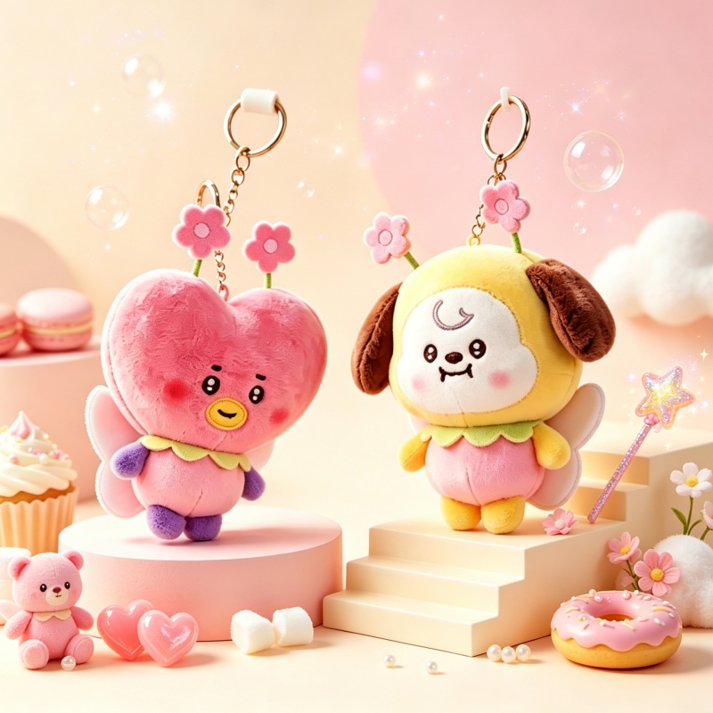 Supply Florist - BT21 Cherry Blossom Bloemenserie Pluche Pop