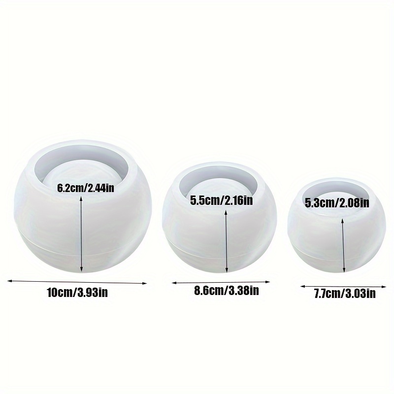 Florist Supply Vases - 3pcs-Ronde Bloempot Siliconen Mal 3 Maten