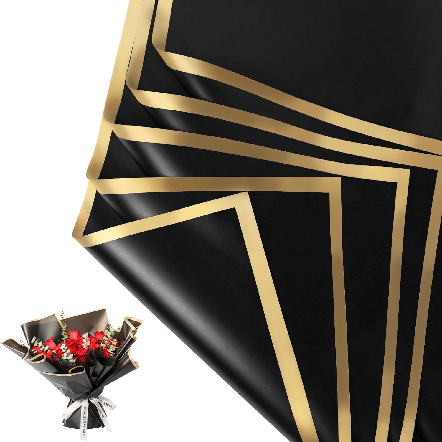 20 vellen gouden rand waterdic - Florist Flower Supply recensie en prijs