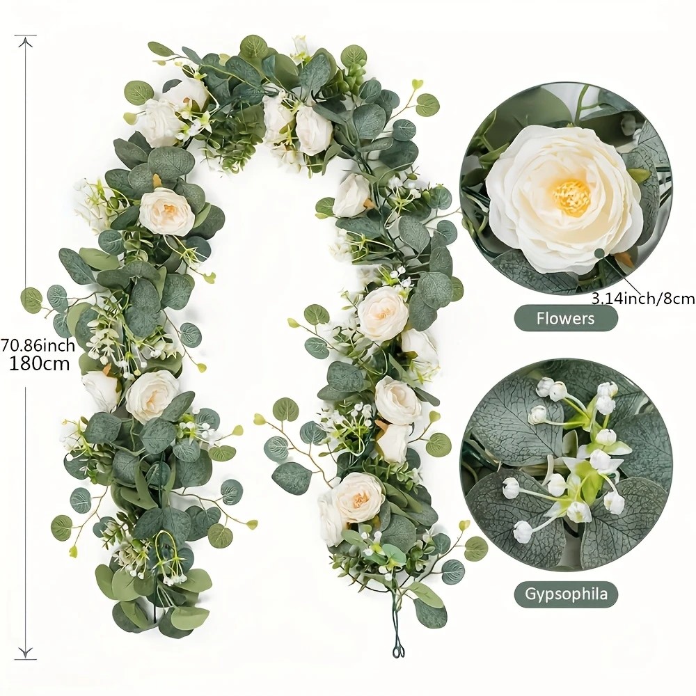 70 inch eucalyptus- en rozenkr - Eucalyptus Preserved recensie en prijs
